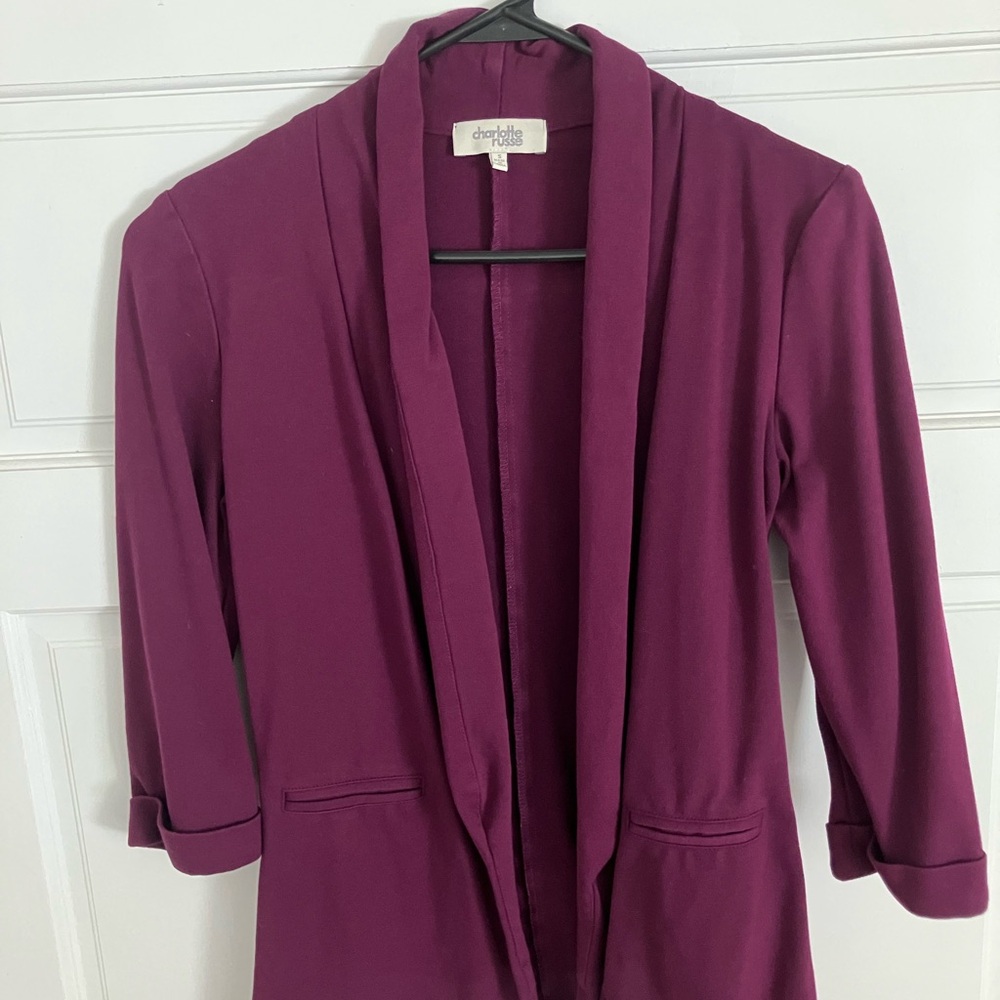 Charlotte Russe Deep Purple Jacket